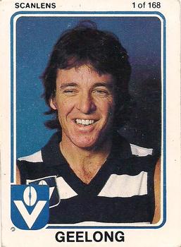 1981 Scanlens VFL #1 Peter Featherby Front